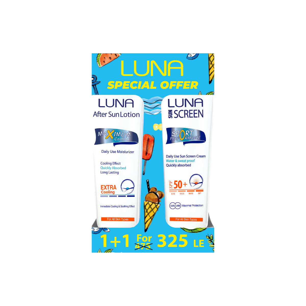 Sun adult promo pack ( 1 spf 50+1 after sun lotion )