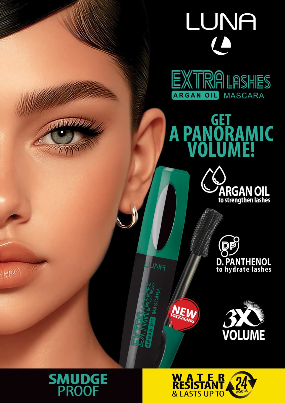 Extra Lashes Mascara Argan oil Waterproof